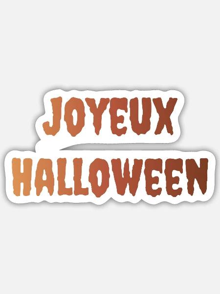 HALLOWEEN. KÜRBIS. KÜRBIS-HALLOWEEN. - Sticker Größe S (10 x 10 cm) - Mattweiß