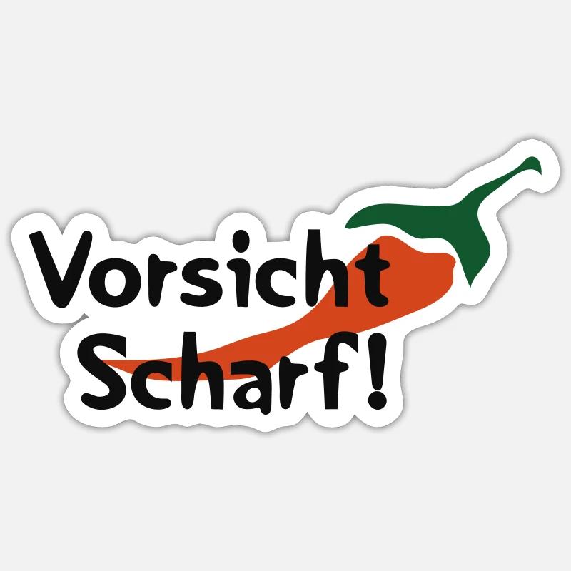 Attention de Sharp! Sticker taille S (10 x 10 cm)