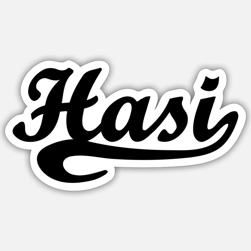 Hasi - Sticker Größe S (10 x 10 cm) - Mattweiß