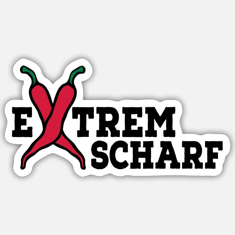 scharf Sticker Größe S (10 x 10 cm)