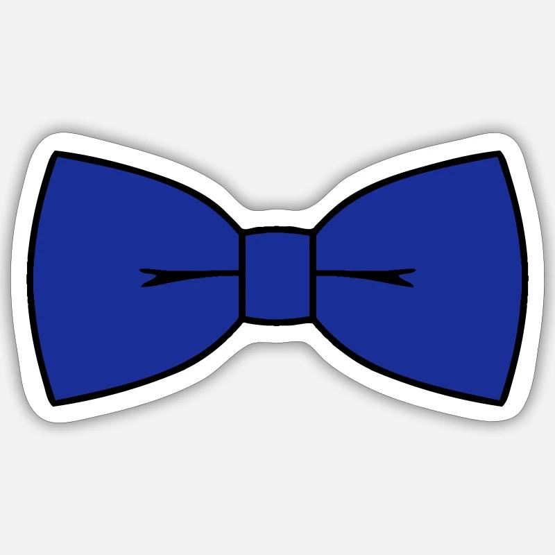 Bow-Tie - Sticker size S (10 x 10 cm) - white matte