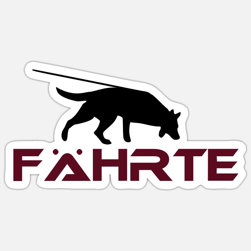 Suivre bicolore Sticker taille S (10 x 10 cm)