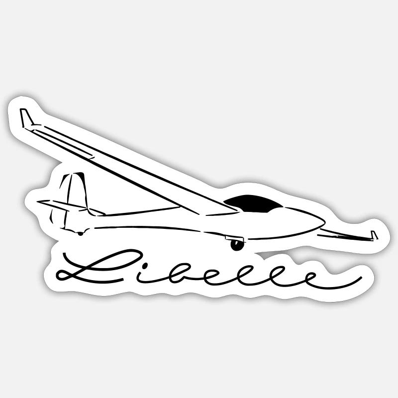 libelle_winglets Sticker Größe S (10 x 10 cm)