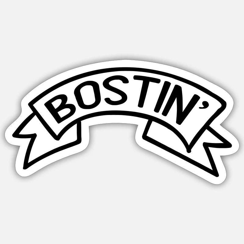 Bostin' Birmingham Dialect - Sticker size S (10 x 10 cm) - white matte