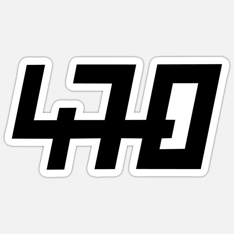 470er Bootsklasse - Sticker Größe S (10 x 10 cm) - Mattweiß