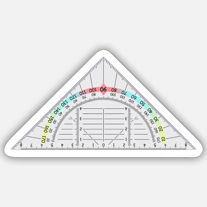 triangle ruler Sticker size S (10 x 10 cm)