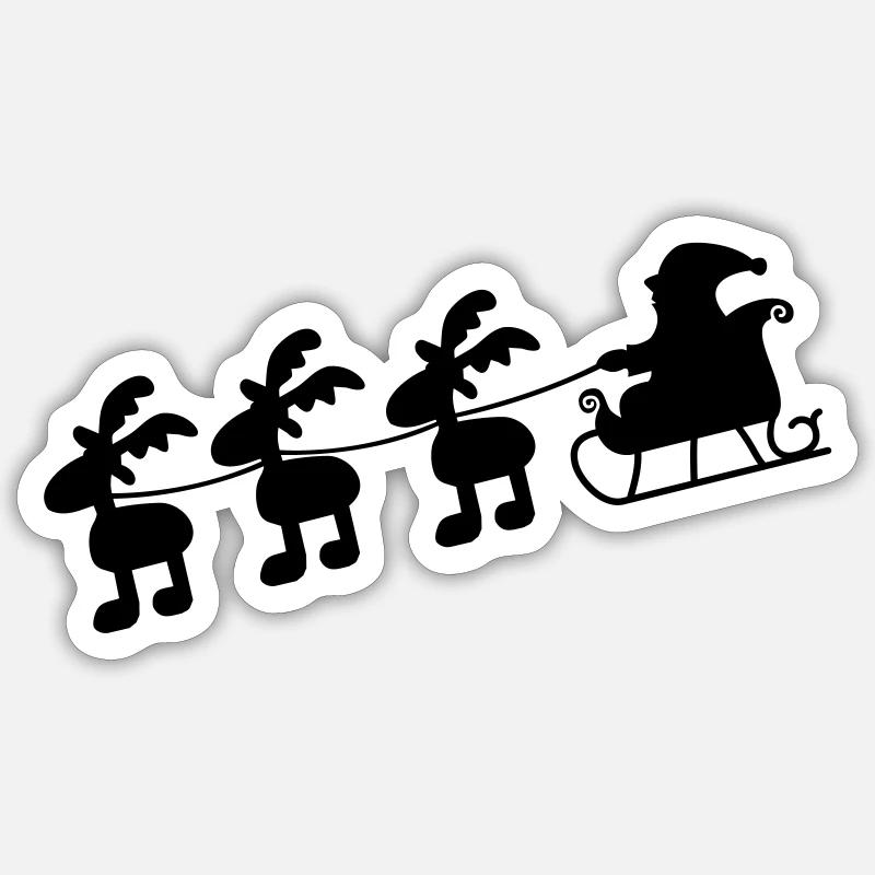 Christmas - Sticker size S (10 x 10 cm) - white matte