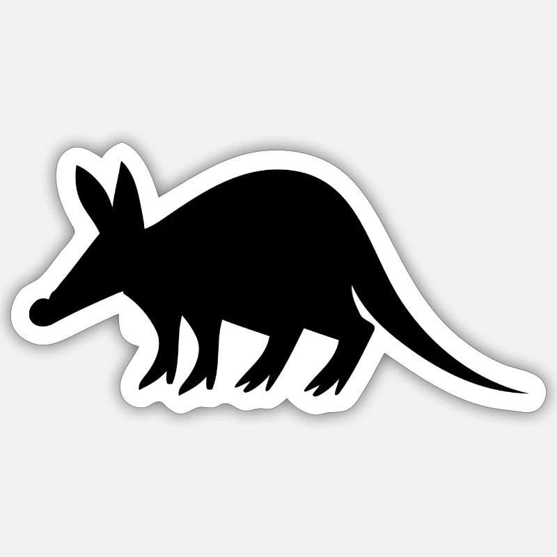aardvark erdferkel2 Sticker Größe S (10 x 10 cm)