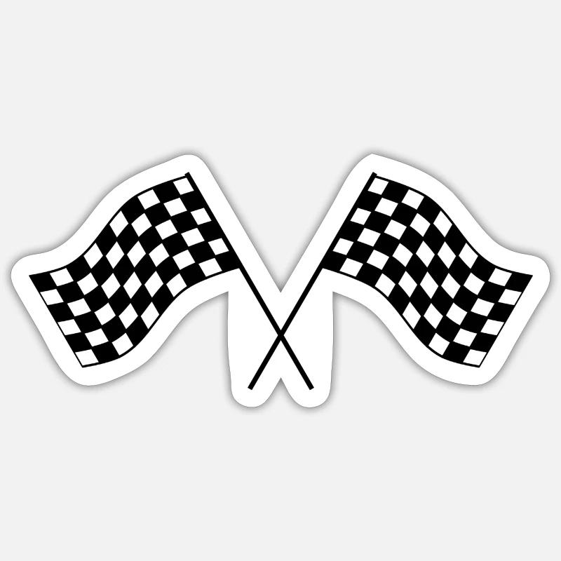Arrival flags Sticker size S (10 x 10 cm)