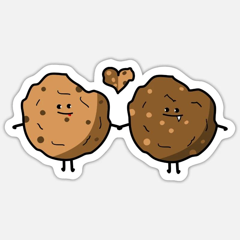 Amour de cookie Sticker taille S (10 x 10 cm)