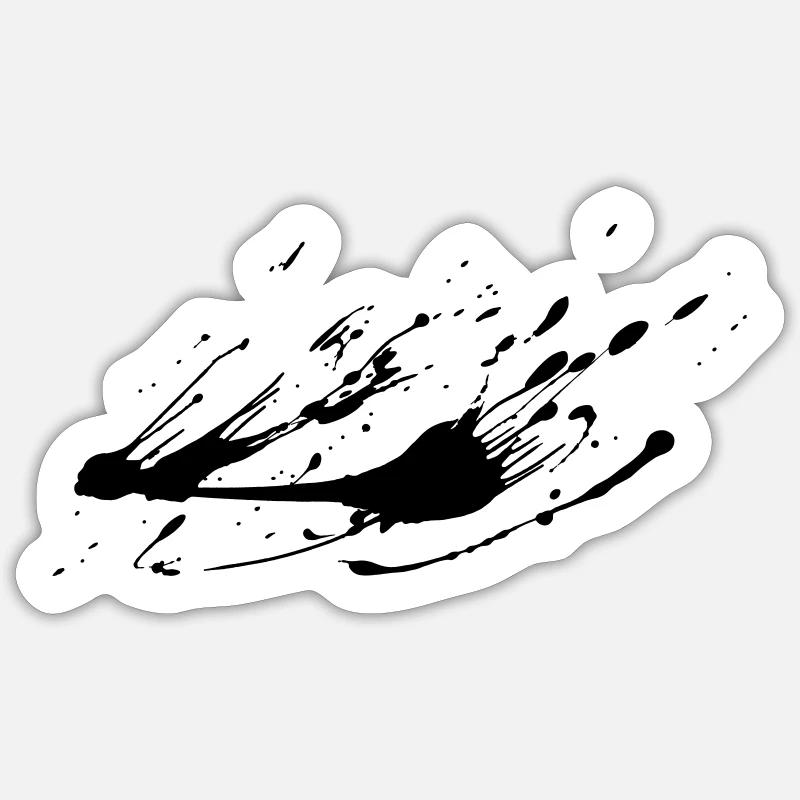 Paint splash image # Sticker size S (10 x 10 cm)