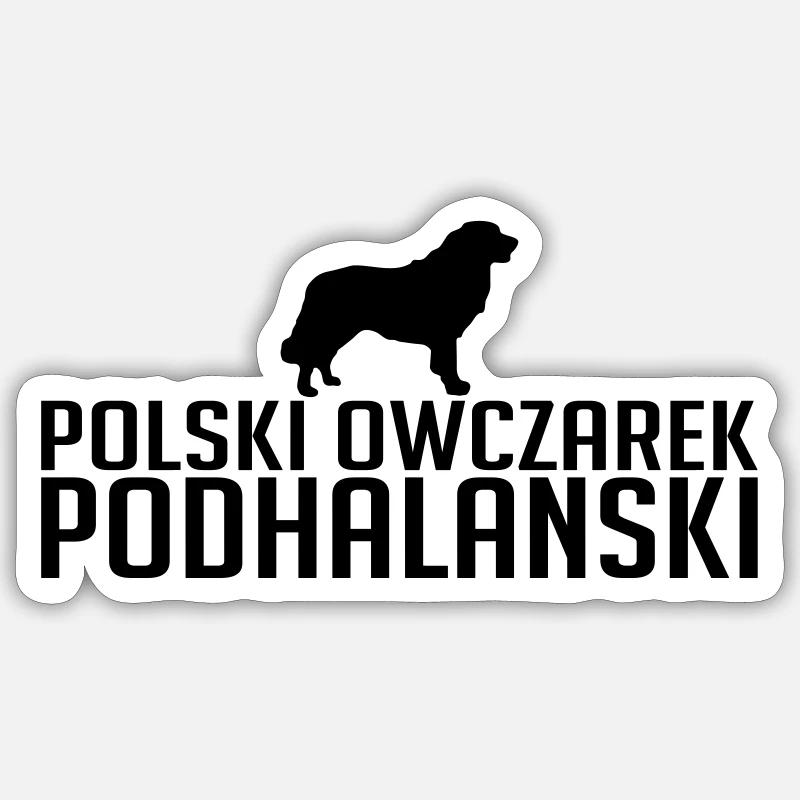 POLSKI OWCZAREK PODHALANSKI Chien De Wilsign - Sticker taille S (10 x 10 cm) - blanc mat