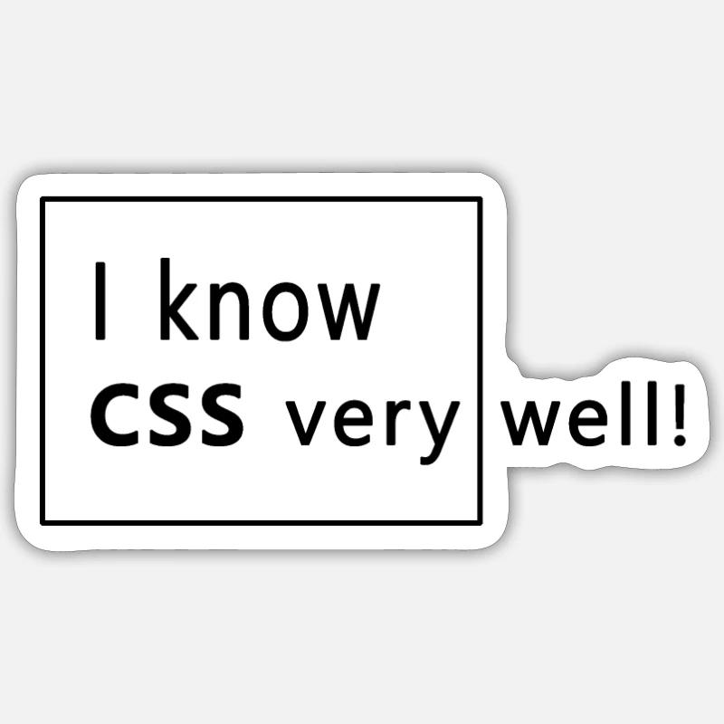 Web developer - CSS Sticker size S (10 x 10 cm)
