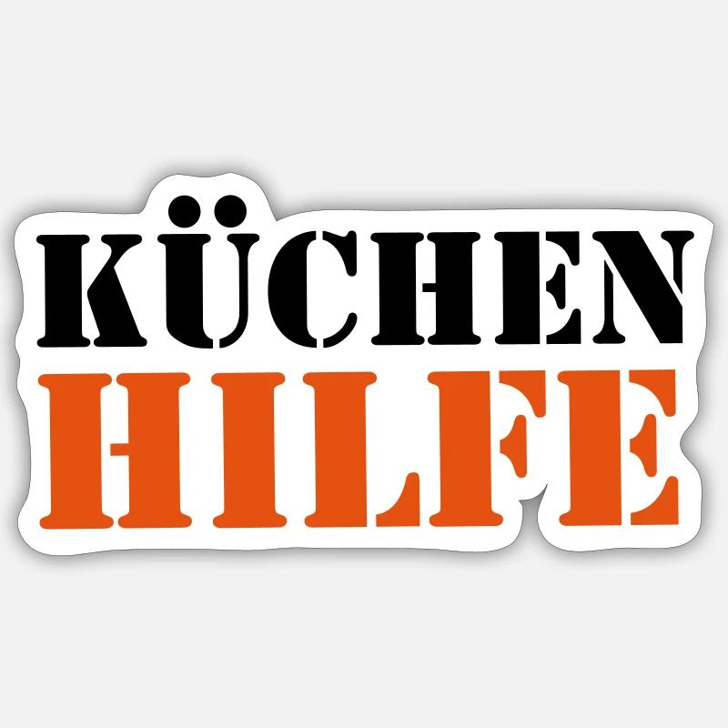 Cook - Sticker size S (10 x 10 cm) - white matte