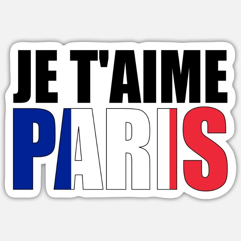 PARIS - Sticker taille S (10 x 10 cm) - blanc mat