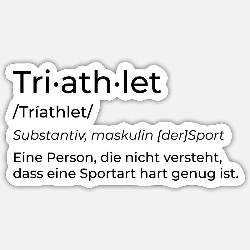 triathlete Sticker size S (10 x 10 cm)