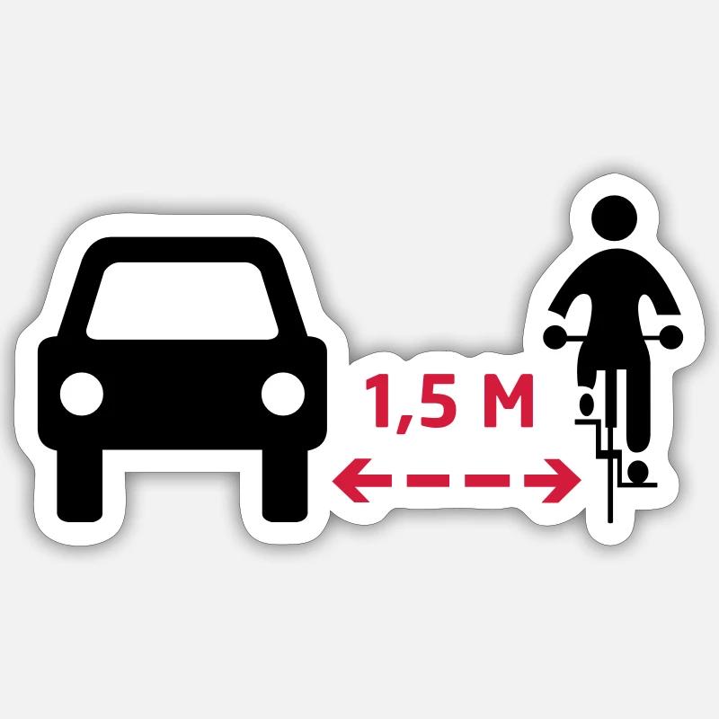 Keep your distance! Sticker size S (10 x 10 cm)