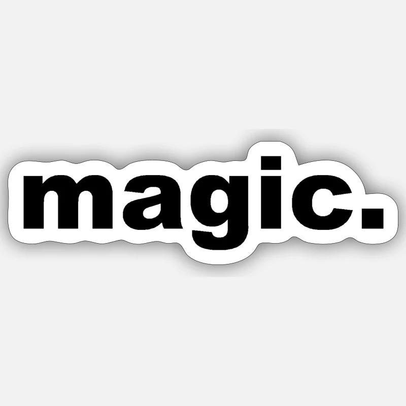 Magic - Sticker size S (10 x 10 cm) - white matte