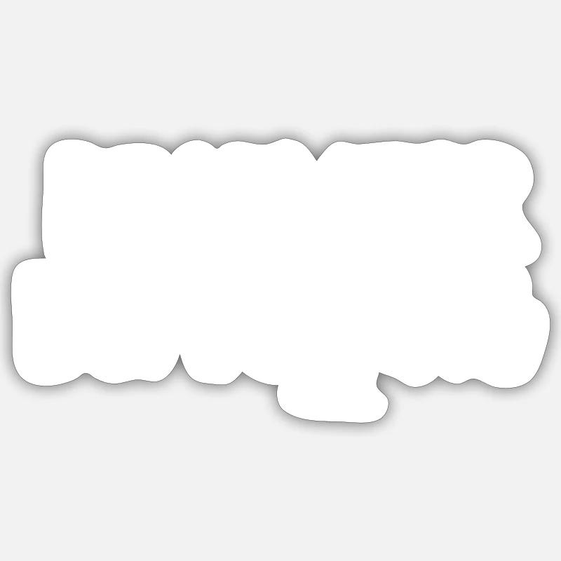 Snowboard - Sticker taille S (10 x 10 cm) - blanc mat