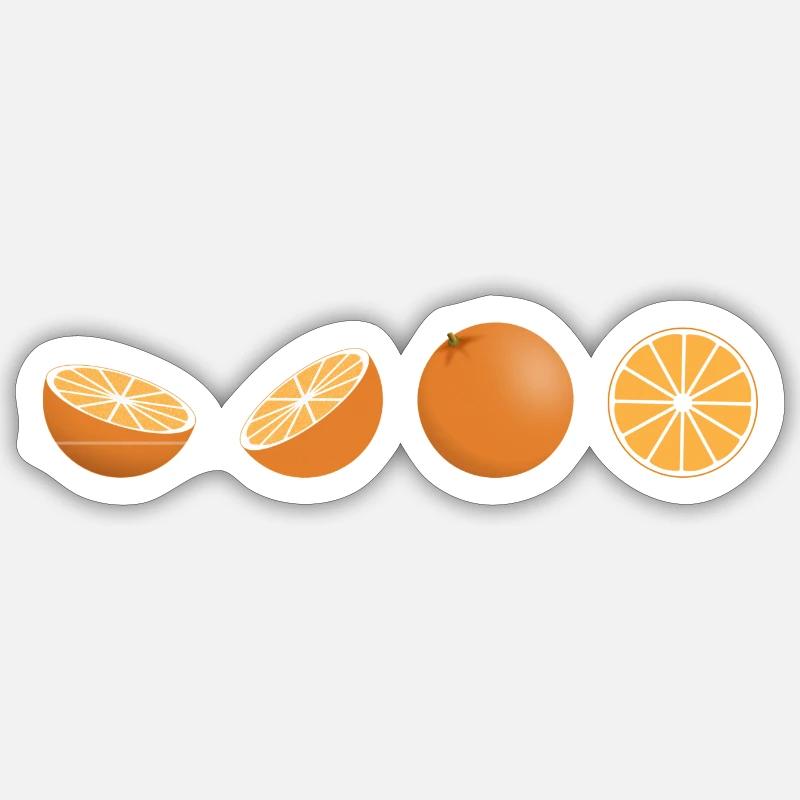 Les oranges Sticker taille S (10 x 10 cm)