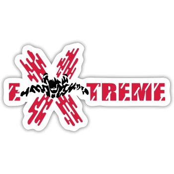 skydiver extreme - Sticker size S (10 x 10 cm) - white matte - Front