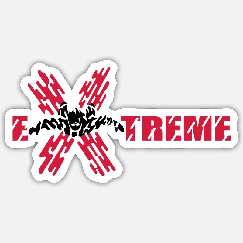skydiver extreme Sticker size S (10 x 10 cm)