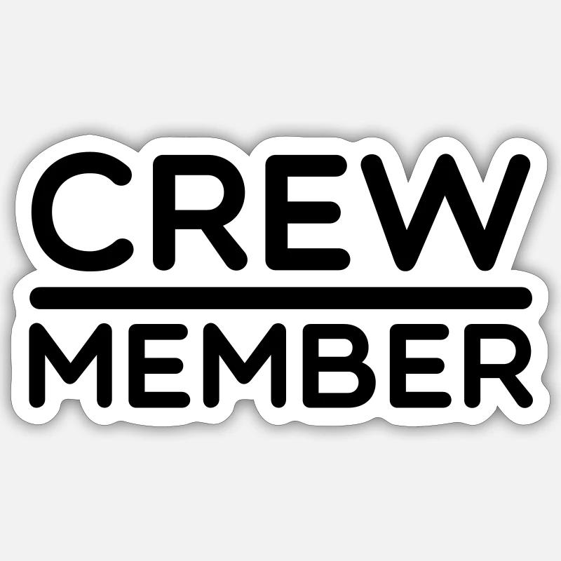 Membre d'équipage Sticker taille S (10 x 10 cm)