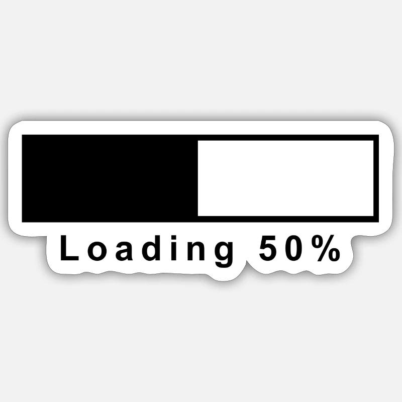 loading - Sticker size S (10 x 10 cm) - white matte