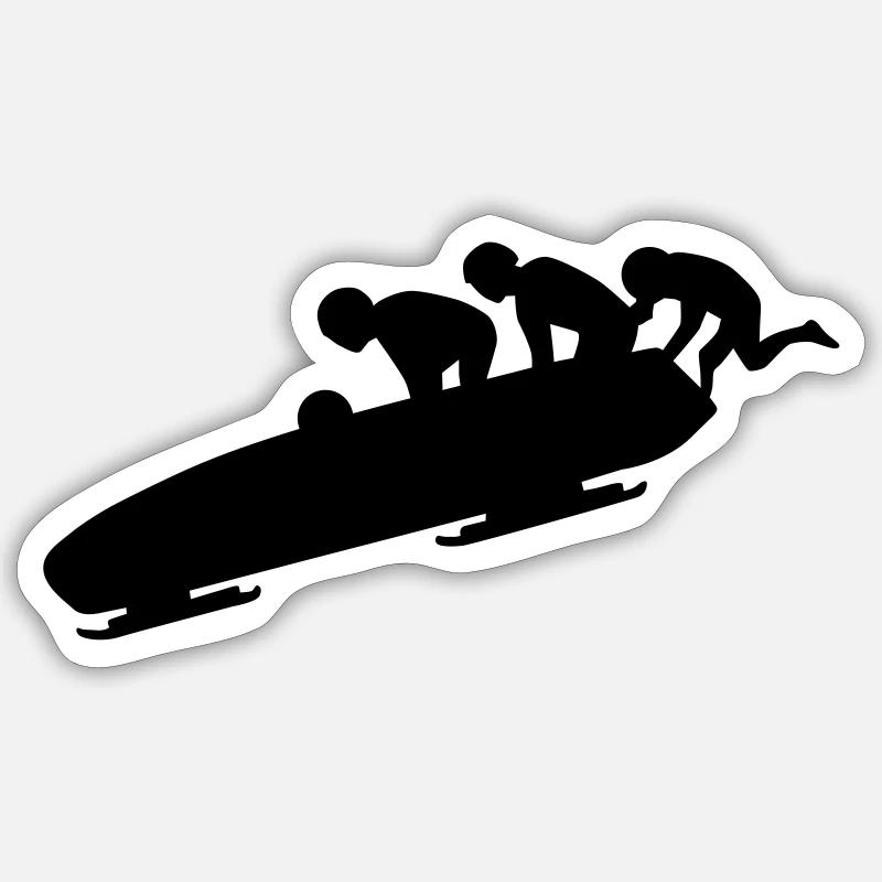 Bobsleigh Sticker size S (10 x 10 cm)