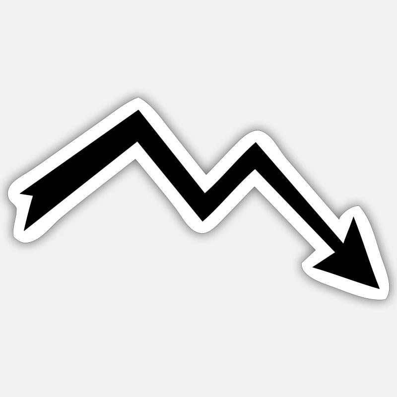 Pfeil Sticker Größe S (10 x 10 cm)