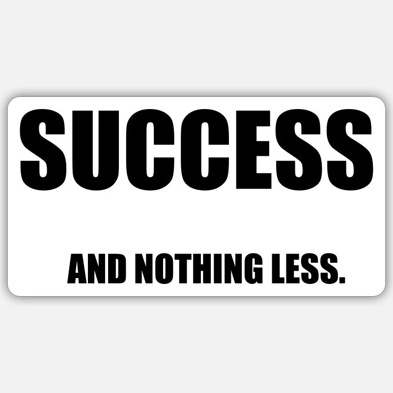 Success - Sticker Größe S (10 x 10 cm) - Mattweiß