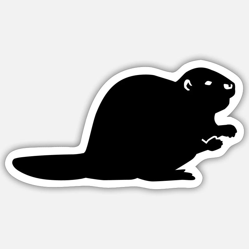 Biber Sticker Größe S (10 x 10 cm)