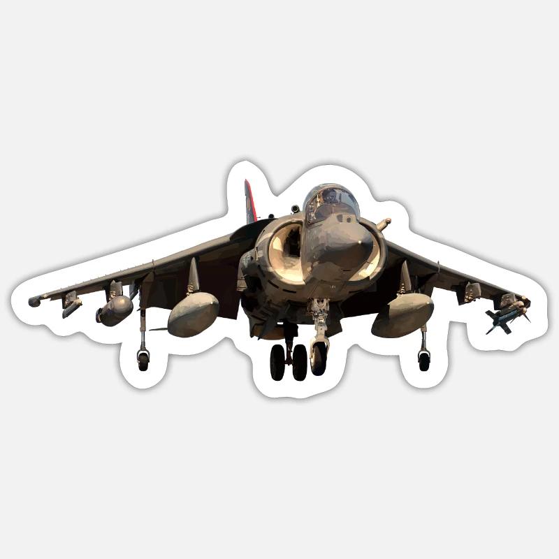 Harrier - Sticker size S (10 x 10 cm) - white matte