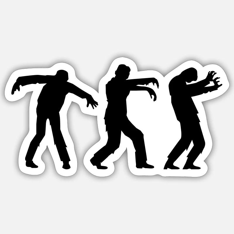 zombies Sticker Größe S (10 x 10 cm)