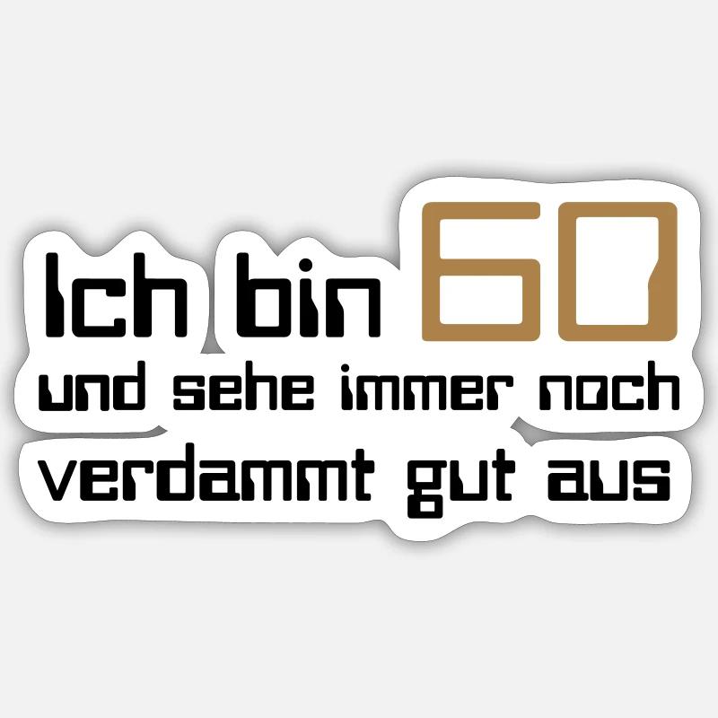 60 Sticker Größe S (10 x 10 cm)