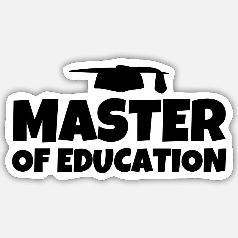 Master of Education Degree Program Gift Sticker size S (10 x 10 cm)