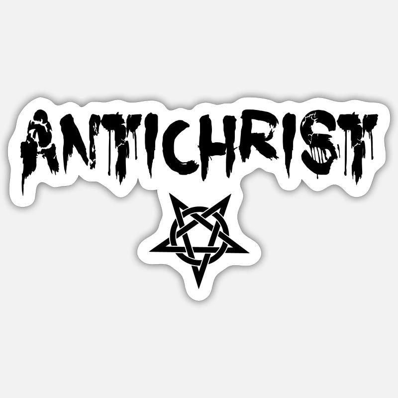 Antichrist - Lucifer - Sticker size S (10 x 10 cm) - white matte