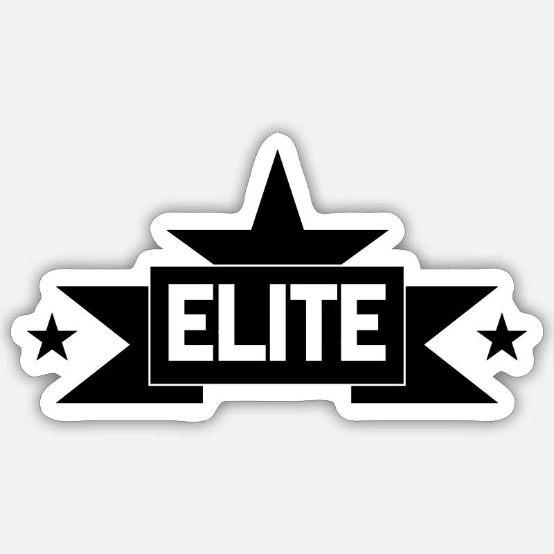 Elite - Sticker Größe S (10 x 10 cm) - Mattweiß