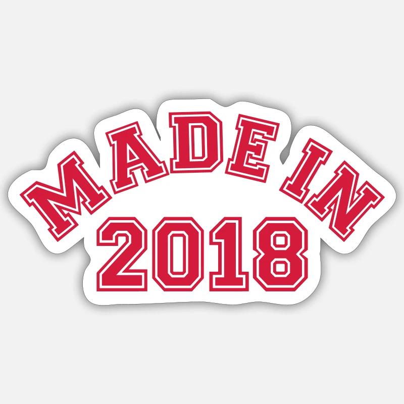 2018 - Sticker taille S (10 x 10 cm) - blanc mat