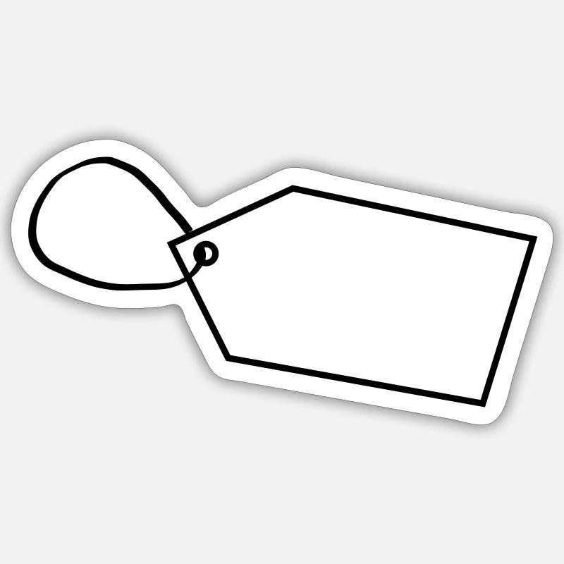 Etiquette - Sticker taille S (10 x 10 cm) - blanc mat