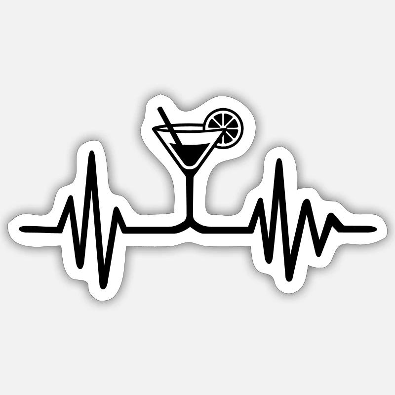 Cocktail Sticker taille S (10 x 10 cm)