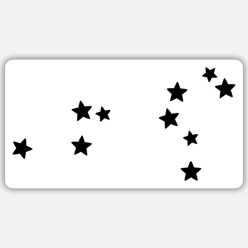 Sternbild Löwe - Sticker Größe S (10 x 10 cm) - Mattweiß