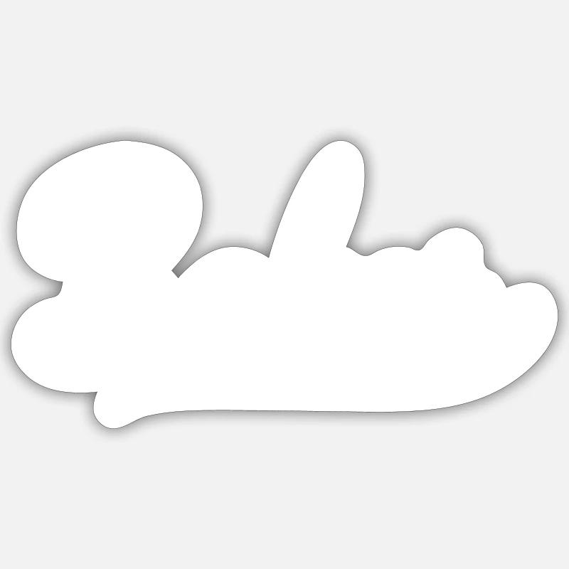 baker - Sticker Größe S (10 x 10 cm) - Mattweiß