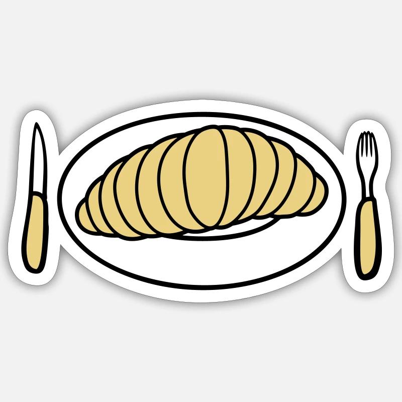 Riesige eklige Larve - Sticker Größe S (10 x 10 cm) - Mattweiß