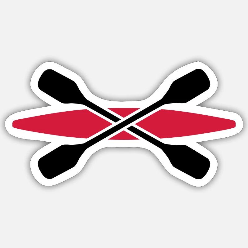 kayak - Sticker size S (10 x 10 cm) - white matte