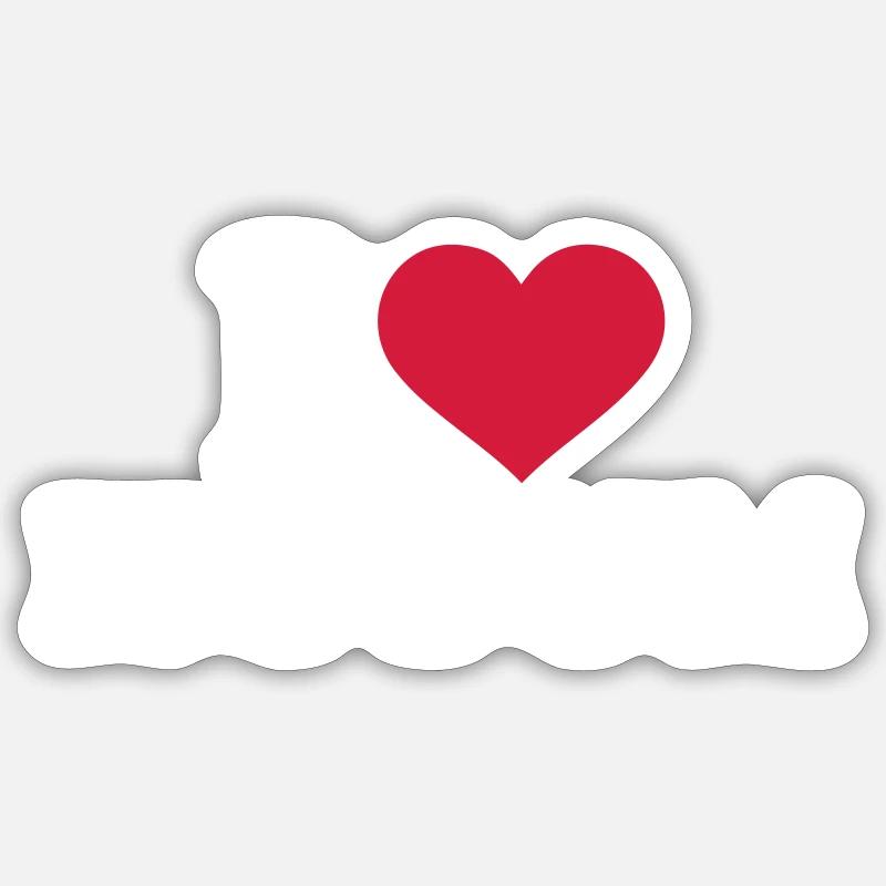 Husum - Sticker taille S (10 x 10 cm) - blanc mat