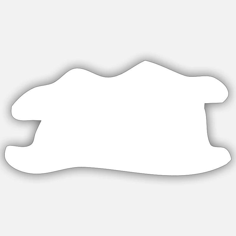 Berge - Sticker Größe S (10 x 10 cm) - Mattweiß