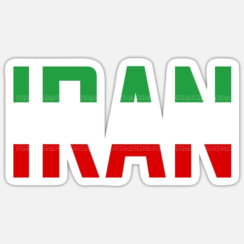 Iran Perse - Sticker taille S (10 x 10 cm) - blanc mat