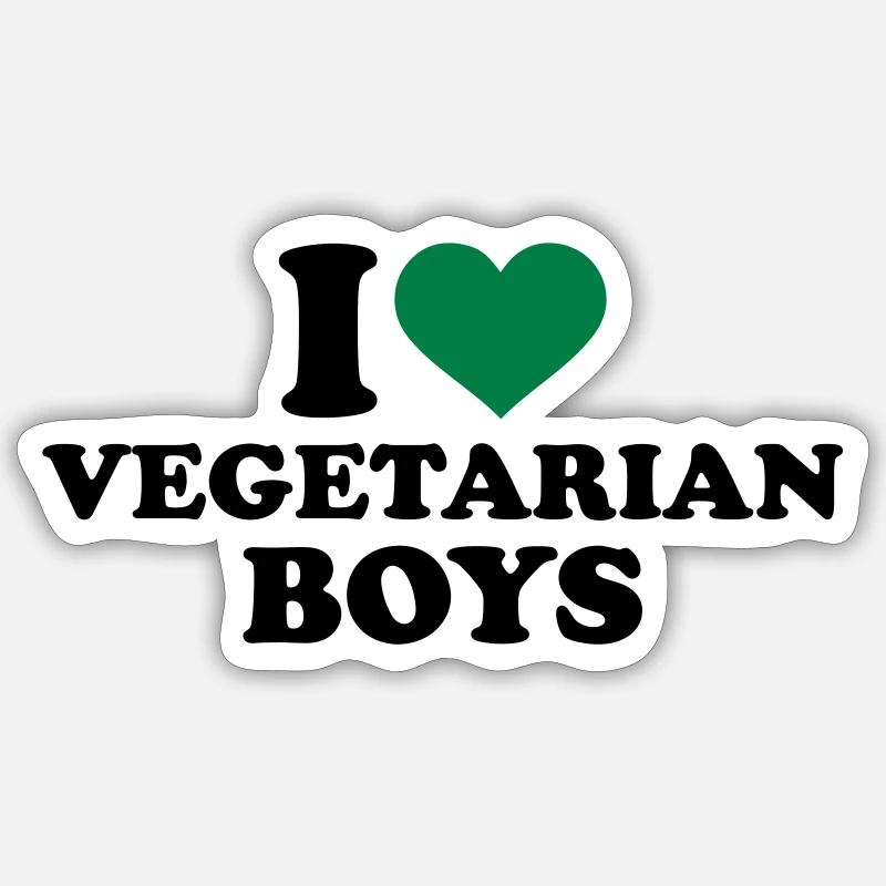 Vegetarier Sticker Größe S (10 x 10 cm)