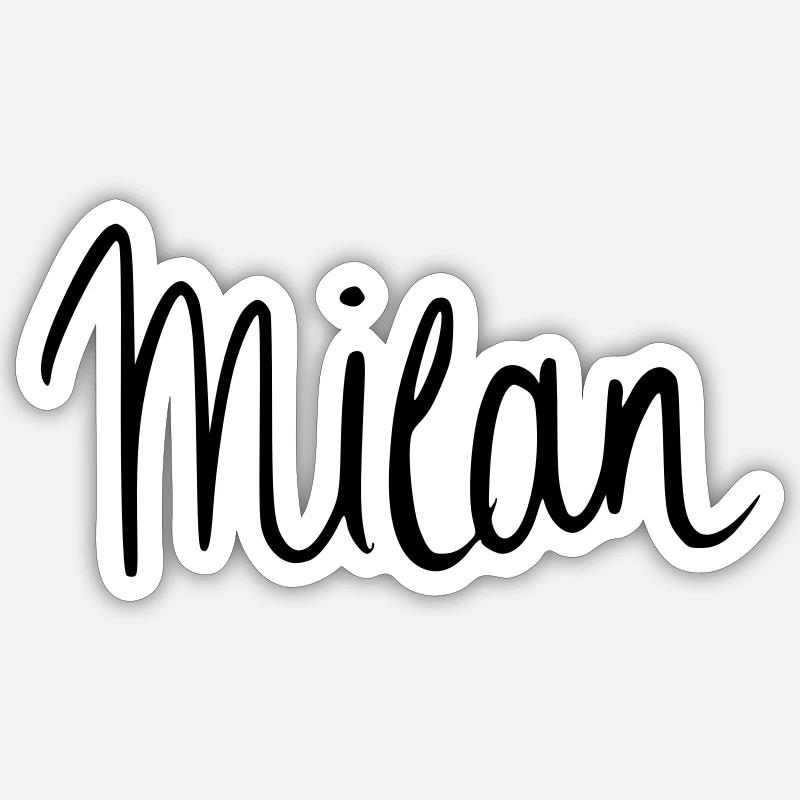 Milan Sticker Größe S (10 x 10 cm)